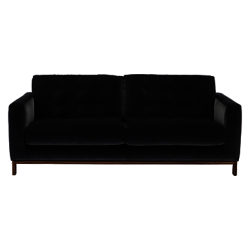 Furia Odyssey Large Velvet Sofa, Marco Steel